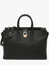 Handbag Equestre Leather Etrier Black equestre EEQT142L