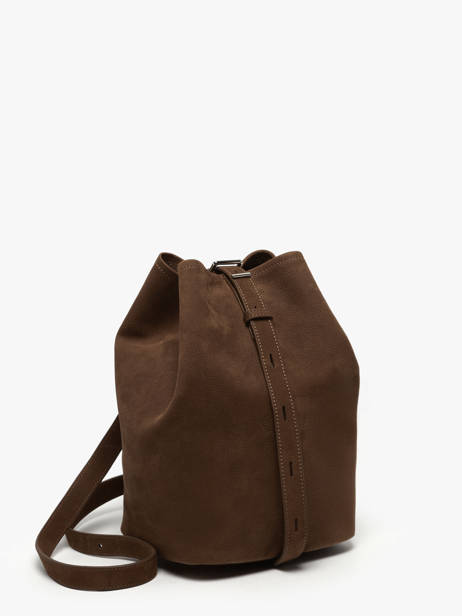 Crossbody Bag Cavalier Nubuck Leather Etrier Brown cavalier nubuck ECAN126M other view 5