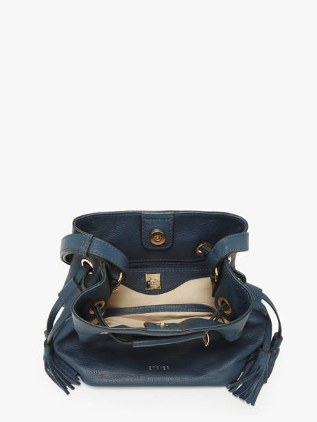 Small Leather Tradition Bucket Bag Etrier Blue tradition ETRA004S other view 3